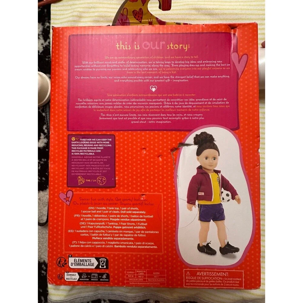 Our generation doll soccer outfit